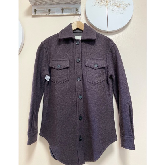 New aritzia ganna jacket 72595 100% merino wool Jacket  xxs - Picture 3 of 11